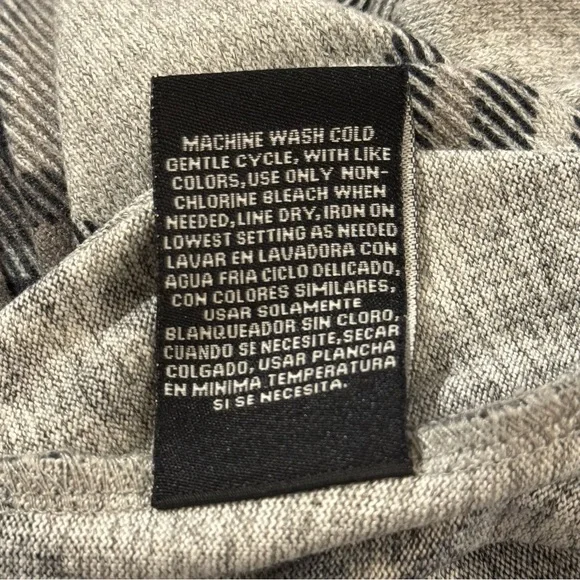 R&K Black and White Plaid Long Sleeve Dress - Picture 9 of 9